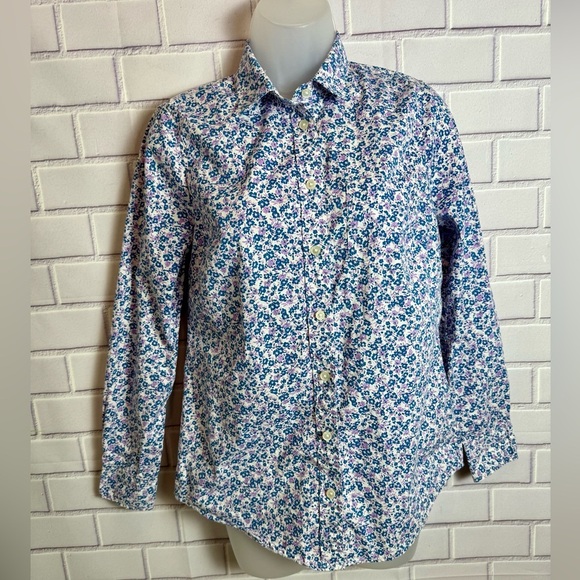 J.CREW women Classic Floral Print Button-Up Shirt/size XS - Picture 2 of 10